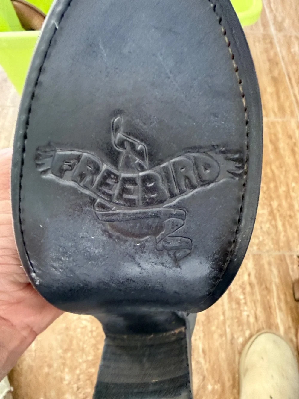 freebird Charcoal Ankle-Strap Heels - Picture 6 of 9